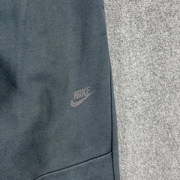 Nike Tech Fleece Pants Black Jogger Pull on Drawstring Faded Mens Large #1181 - Picture 3 of 10